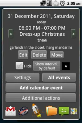 Clock and event widget (Free) android App screenshot 5